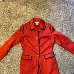 Nine West Red Trench Coat